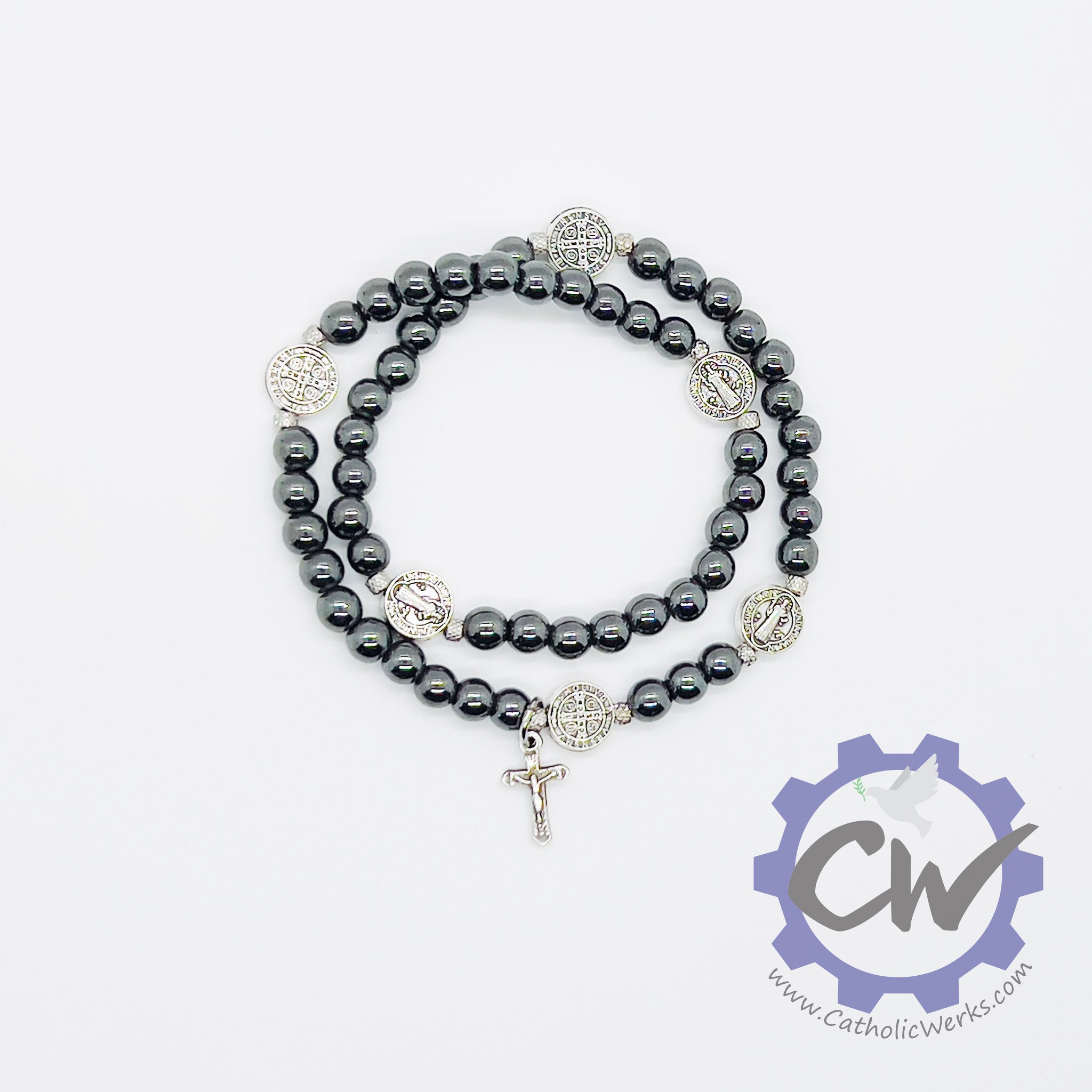 Blue Lapis Style Rosary Wrap Bracelet | Rosary.com™